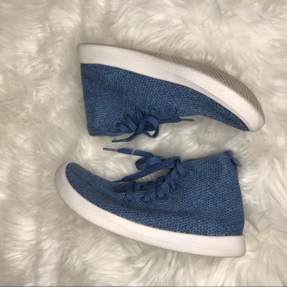 Allbirds Tree Topper High Top Sneakers blue Size 7 - Picture 6 of 9
